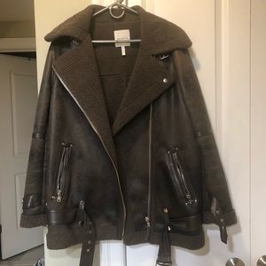 Avec Les Filles Biker Coat Sz M